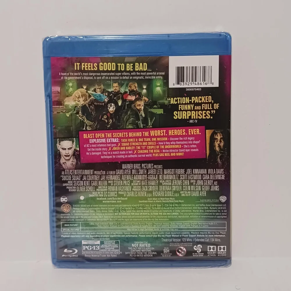 Blu-Ray Suicide Squad Extended Cut